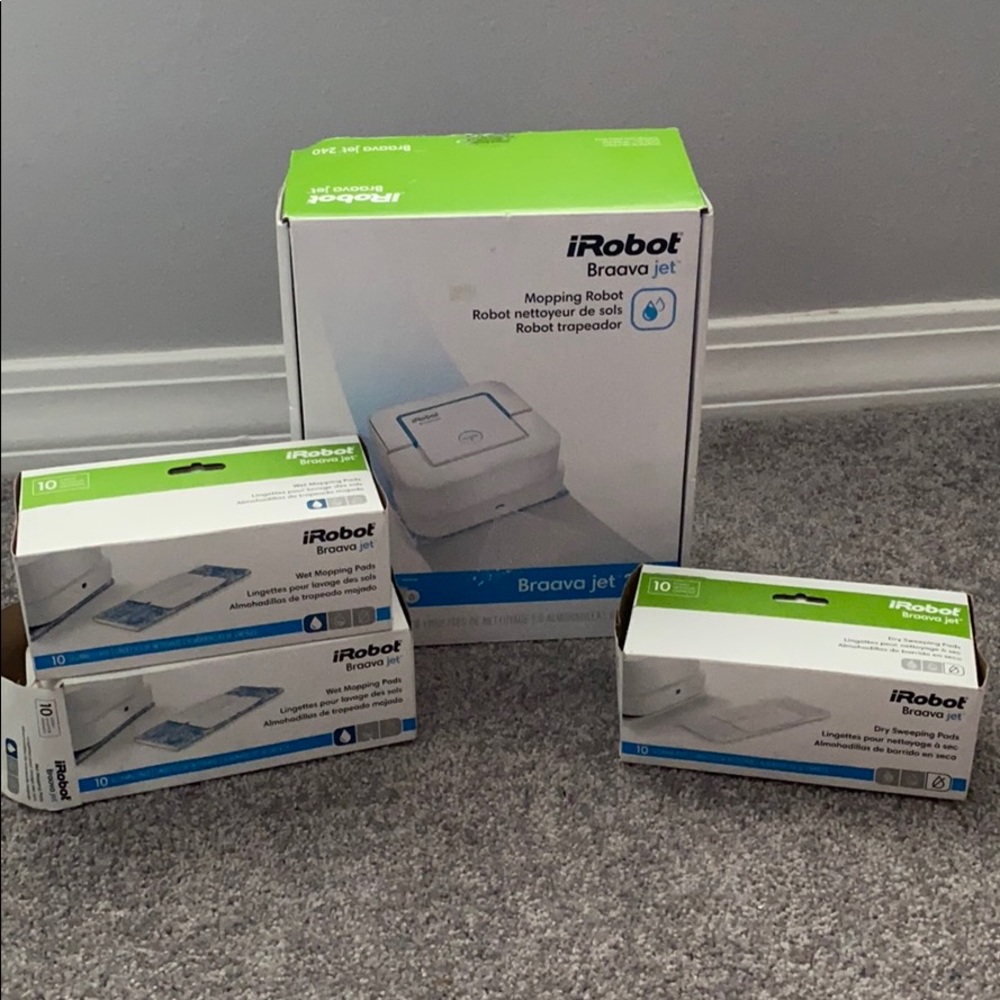 Pre Owned iRobot Brava Jet 240 w/ Pads